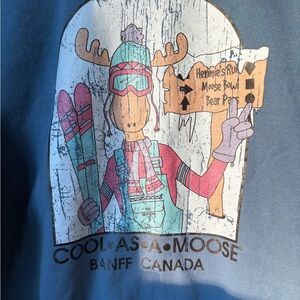 Vintage Banff moose crewneck